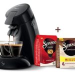 PHILIPS Senseo Original HD6553/67 Zwart inclusief 3 pakken koffiepads Senseo-machine Zwart